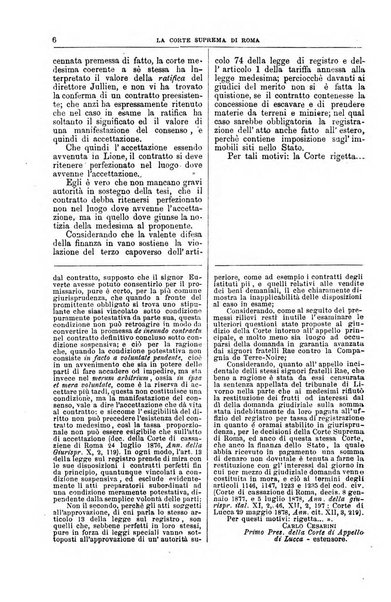 La Corte suprema di Roma raccolta periodica delle sentenze della Corte di cassazione di Roma