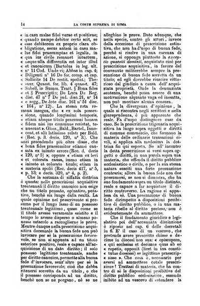 La Corte suprema di Roma raccolta periodica delle sentenze della Corte di cassazione di Roma