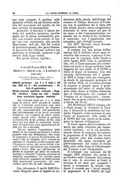 La Corte suprema di Roma raccolta periodica delle sentenze della Corte di cassazione di Roma