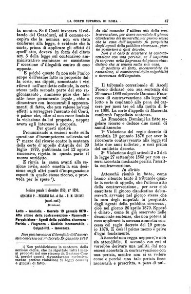 La Corte suprema di Roma raccolta periodica delle sentenze della Corte di cassazione di Roma