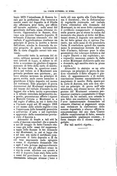 La Corte suprema di Roma raccolta periodica delle sentenze della Corte di cassazione di Roma