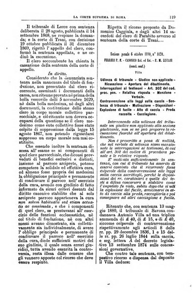 La Corte suprema di Roma raccolta periodica delle sentenze della Corte di cassazione di Roma