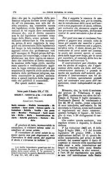 La Corte suprema di Roma raccolta periodica delle sentenze della Corte di cassazione di Roma