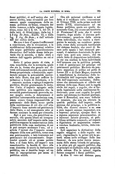 La Corte suprema di Roma raccolta periodica delle sentenze della Corte di cassazione di Roma