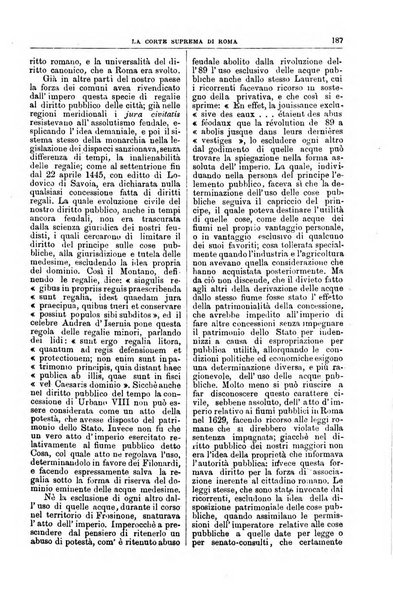 La Corte suprema di Roma raccolta periodica delle sentenze della Corte di cassazione di Roma