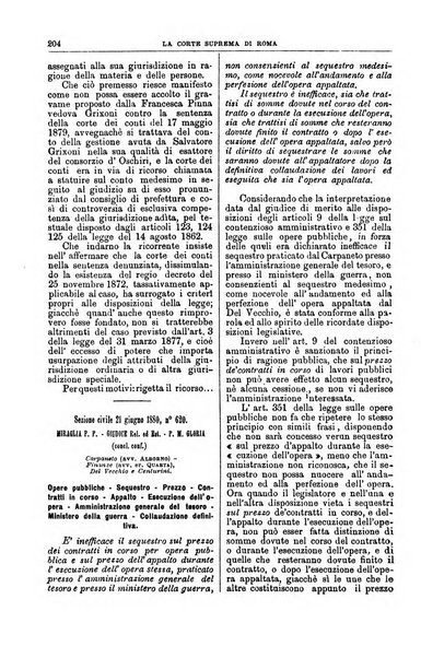 La Corte suprema di Roma raccolta periodica delle sentenze della Corte di cassazione di Roma