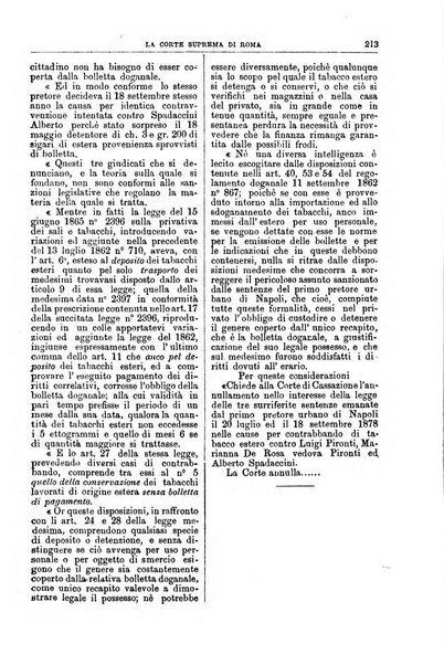 La Corte suprema di Roma raccolta periodica delle sentenze della Corte di cassazione di Roma