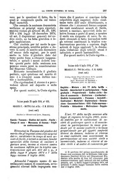 La Corte suprema di Roma raccolta periodica delle sentenze della Corte di cassazione di Roma