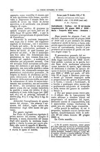 La Corte suprema di Roma raccolta periodica delle sentenze della Corte di cassazione di Roma