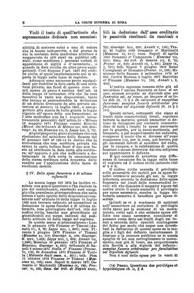 La Corte suprema di Roma raccolta periodica delle sentenze della Corte di cassazione di Roma