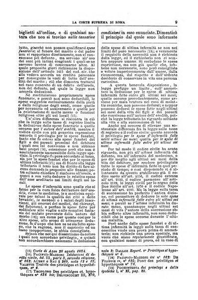La Corte suprema di Roma raccolta periodica delle sentenze della Corte di cassazione di Roma