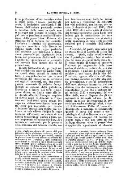 La Corte suprema di Roma raccolta periodica delle sentenze della Corte di cassazione di Roma