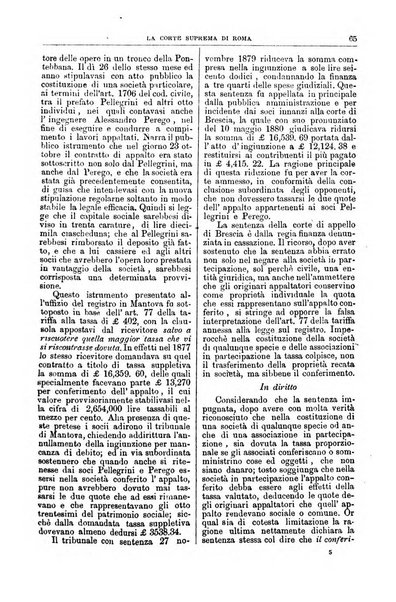 La Corte suprema di Roma raccolta periodica delle sentenze della Corte di cassazione di Roma