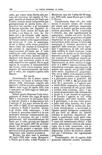 La Corte suprema di Roma raccolta periodica delle sentenze della Corte di cassazione di Roma