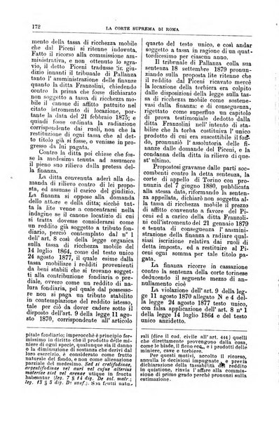 La Corte suprema di Roma raccolta periodica delle sentenze della Corte di cassazione di Roma