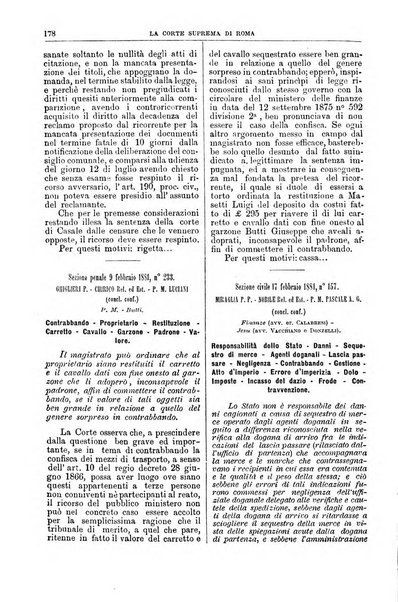 La Corte suprema di Roma raccolta periodica delle sentenze della Corte di cassazione di Roma