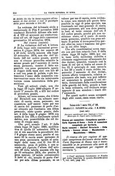 La Corte suprema di Roma raccolta periodica delle sentenze della Corte di cassazione di Roma