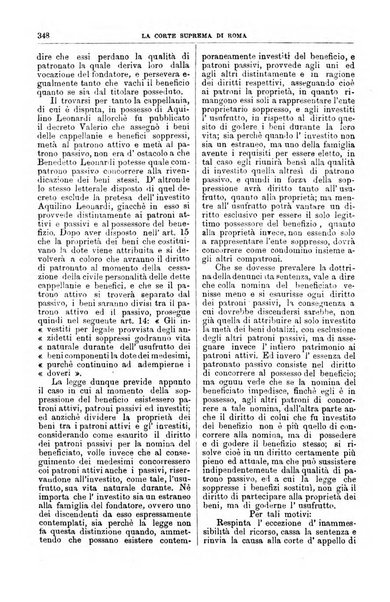 La Corte suprema di Roma raccolta periodica delle sentenze della Corte di cassazione di Roma