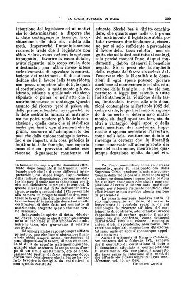 La Corte suprema di Roma raccolta periodica delle sentenze della Corte di cassazione di Roma