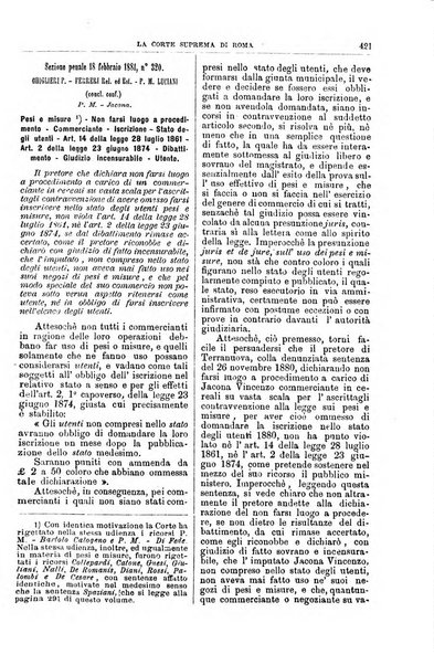 La Corte suprema di Roma raccolta periodica delle sentenze della Corte di cassazione di Roma