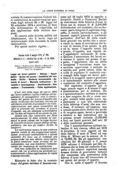 La Corte suprema di Roma raccolta periodica delle sentenze della Corte di cassazione di Roma