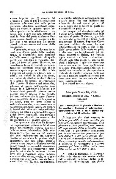 La Corte suprema di Roma raccolta periodica delle sentenze della Corte di cassazione di Roma