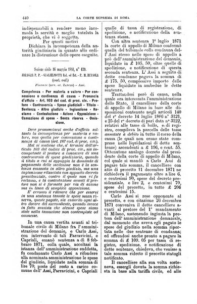 La Corte suprema di Roma raccolta periodica delle sentenze della Corte di cassazione di Roma