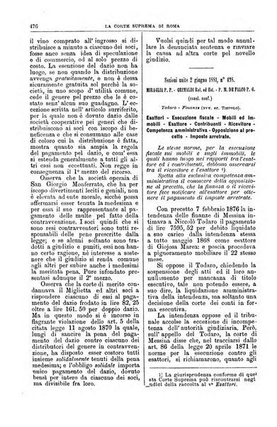 La Corte suprema di Roma raccolta periodica delle sentenze della Corte di cassazione di Roma