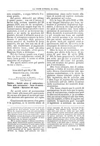 La Corte suprema di Roma raccolta periodica delle sentenze della Corte di cassazione di Roma