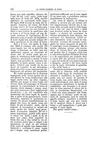 La Corte suprema di Roma raccolta periodica delle sentenze della Corte di cassazione di Roma