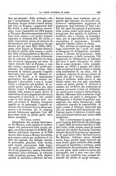 La Corte suprema di Roma raccolta periodica delle sentenze della Corte di cassazione di Roma