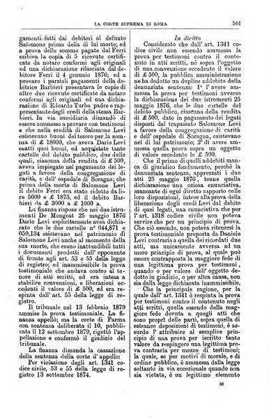 La Corte suprema di Roma raccolta periodica delle sentenze della Corte di cassazione di Roma