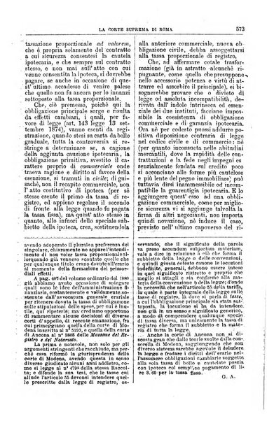 La Corte suprema di Roma raccolta periodica delle sentenze della Corte di cassazione di Roma