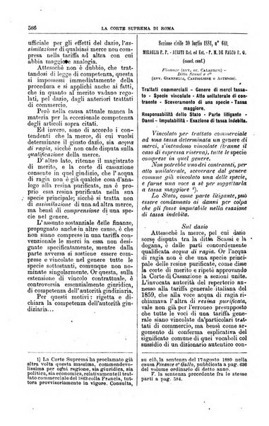 La Corte suprema di Roma raccolta periodica delle sentenze della Corte di cassazione di Roma