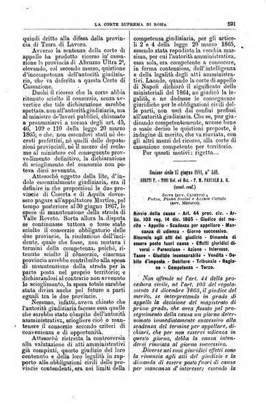 La Corte suprema di Roma raccolta periodica delle sentenze della Corte di cassazione di Roma