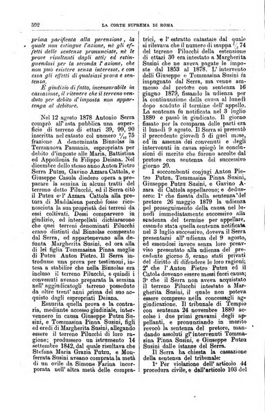 La Corte suprema di Roma raccolta periodica delle sentenze della Corte di cassazione di Roma