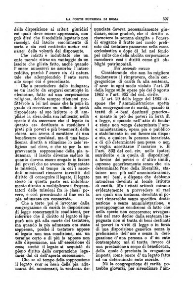 La Corte suprema di Roma raccolta periodica delle sentenze della Corte di cassazione di Roma