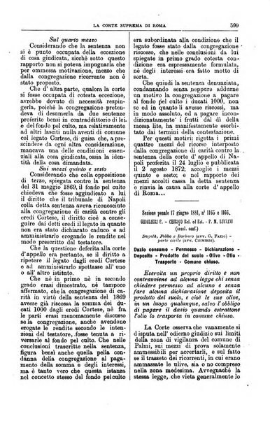 La Corte suprema di Roma raccolta periodica delle sentenze della Corte di cassazione di Roma