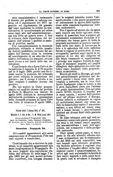 La Corte suprema di Roma raccolta periodica delle sentenze della Corte di cassazione di Roma