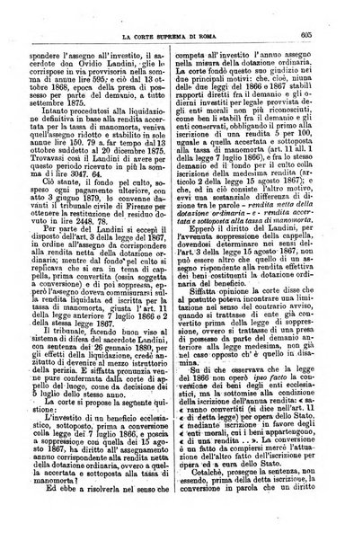 La Corte suprema di Roma raccolta periodica delle sentenze della Corte di cassazione di Roma