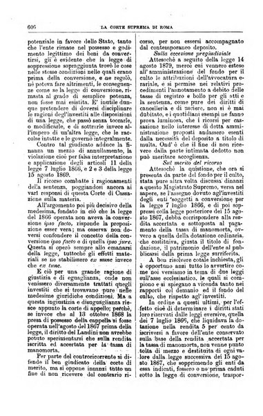 La Corte suprema di Roma raccolta periodica delle sentenze della Corte di cassazione di Roma