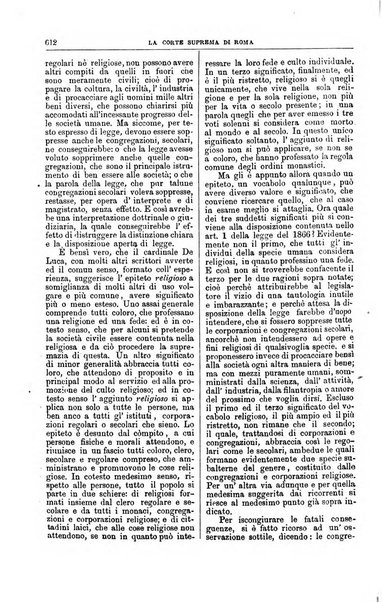 La Corte suprema di Roma raccolta periodica delle sentenze della Corte di cassazione di Roma