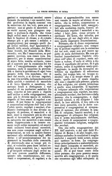 La Corte suprema di Roma raccolta periodica delle sentenze della Corte di cassazione di Roma