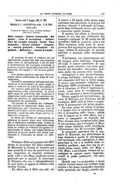 La Corte suprema di Roma raccolta periodica delle sentenze della Corte di cassazione di Roma