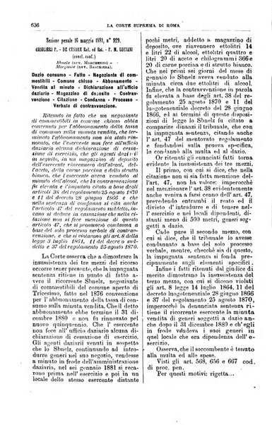 La Corte suprema di Roma raccolta periodica delle sentenze della Corte di cassazione di Roma