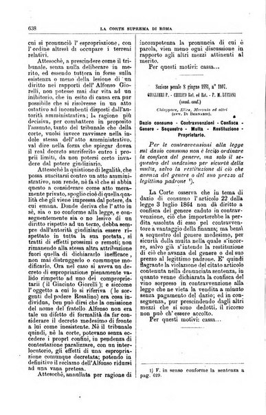 La Corte suprema di Roma raccolta periodica delle sentenze della Corte di cassazione di Roma