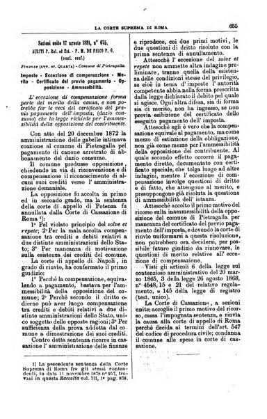 La Corte suprema di Roma raccolta periodica delle sentenze della Corte di cassazione di Roma