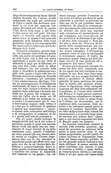 La Corte suprema di Roma raccolta periodica delle sentenze della Corte di cassazione di Roma