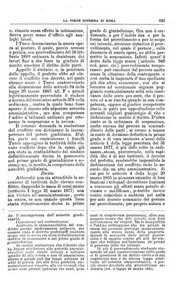 La Corte suprema di Roma raccolta periodica delle sentenze della Corte di cassazione di Roma