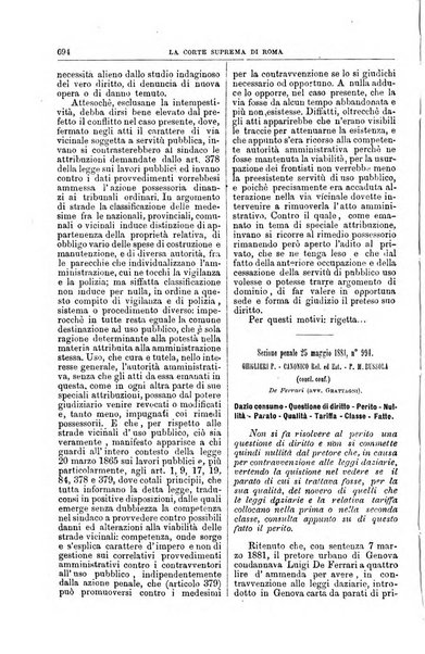 La Corte suprema di Roma raccolta periodica delle sentenze della Corte di cassazione di Roma